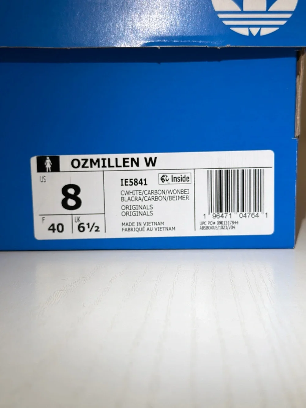 Adidas Ozmillen White Silver Black